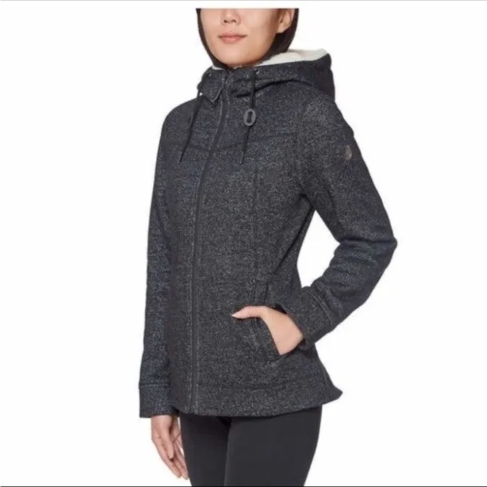 1 Madison Expedition Jacket Womens L Black Heather Heritage Collection Coat.